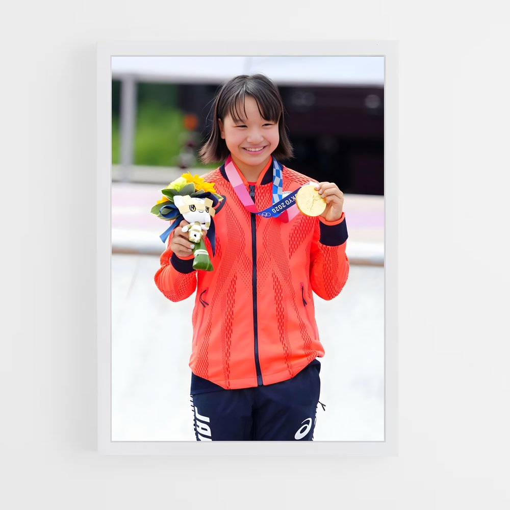 Poster Momiji nishiya – affiche Skateboard (vue 3)